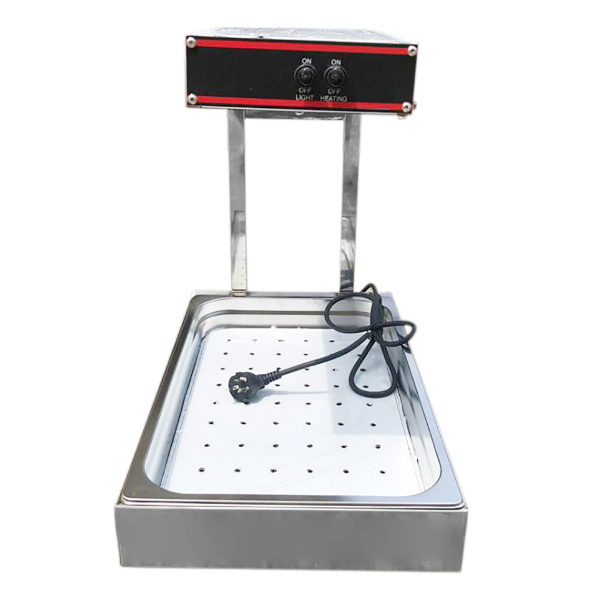 French Fries Heat Lamp Infrared Electric Chips Warmer Dump Station Oil Strainer